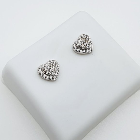 - "925 Sterling Silver Plated CZ Earrings, INUS1BR171 - Picture 6 of 9